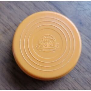 Vintage Stanhome Orange Tuckaway Collapsible Telescoping Travel Cup & Pill Box